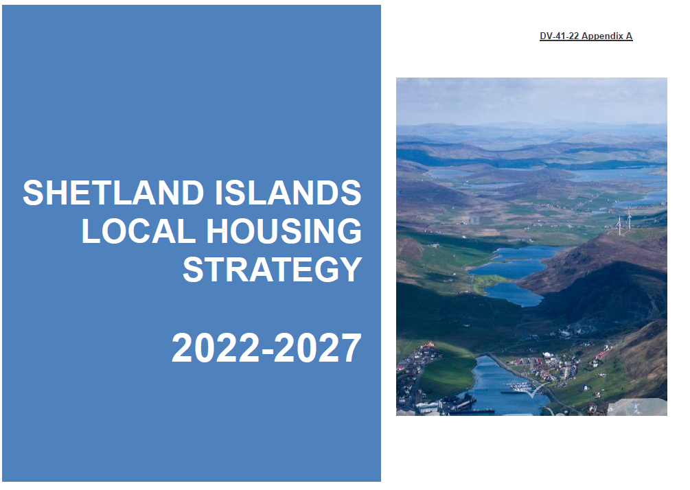 The front cover of the local housing strategy