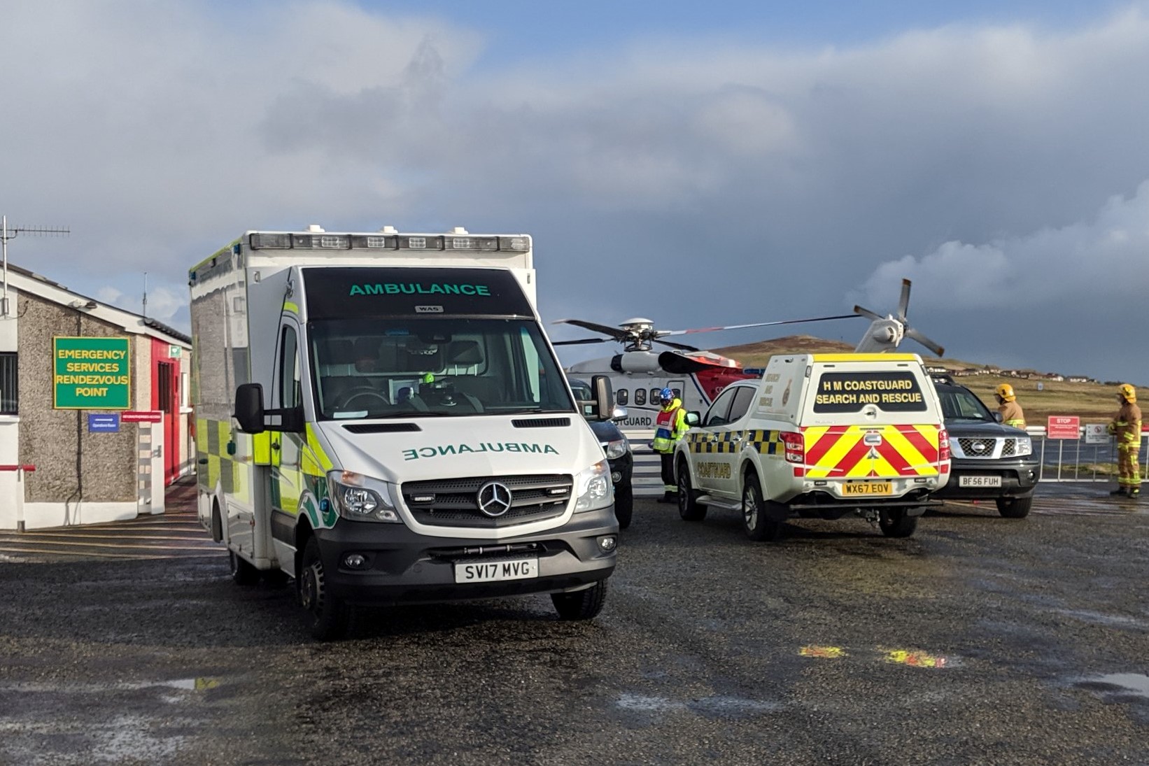 Tingwall airport with emergency services